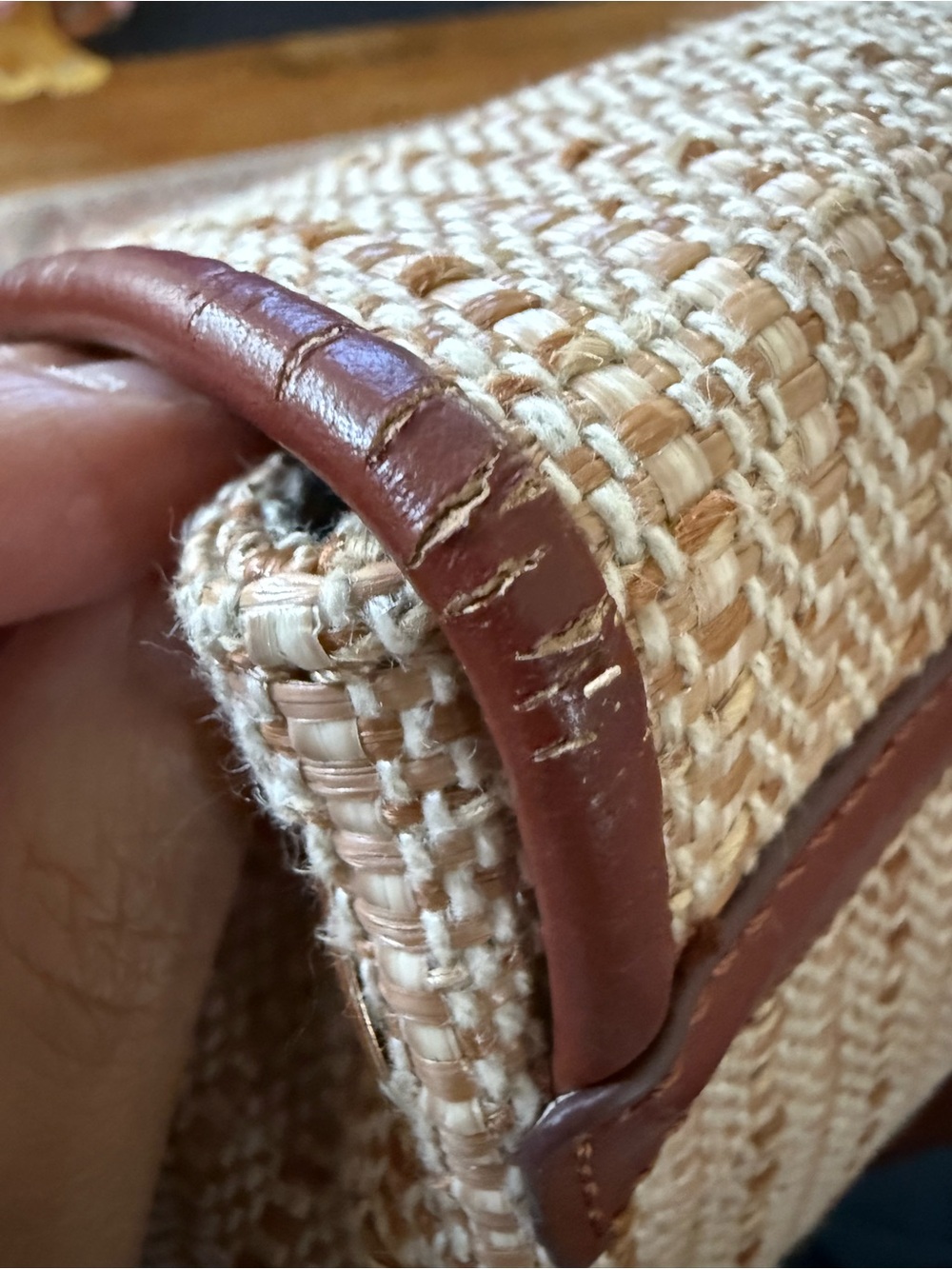 Tommy Bahama Woven Drawstring Backpack – Neutral Tan | Good Used Condition - Picture 12 of 16